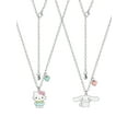 thumbnail image 4 of Sanrio Girls/Tweens Hello Kitty & Cinnamoroll Best Friends Necklace, Set of 2 with BFF Charm, 18", 4 of 7