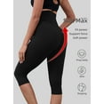 thumbnail image 3 of Beaisland Women's Maternity Capri Leggings over The Belly Pregnancy Yoga Pants Workout Activewear Leggings 2-Pack, 3 of 6