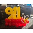 thumbnail image 2 of Números de globos amarillos de 40 pulgadas para fiesta de aniversario de 5 años, 2 of 6