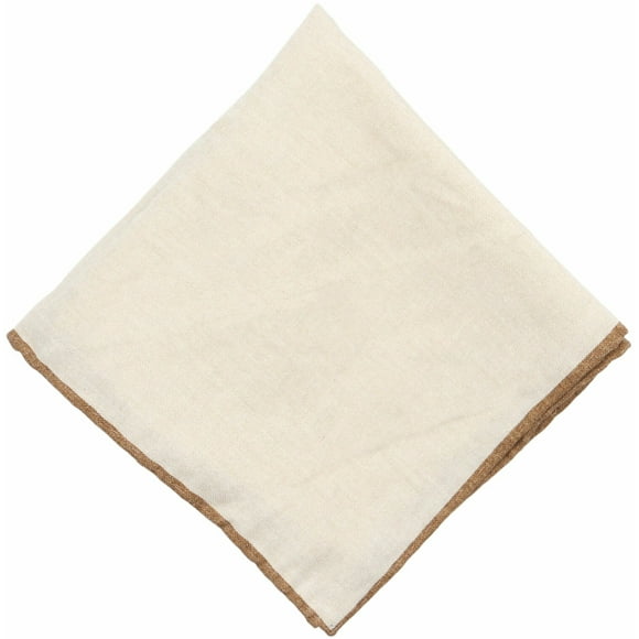 Eleventy Beige Poche Cousue à la Main Carrée - Taille Unique