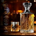 thumbnail image 2 of Vasos de Vidrio whiskey town  Whisky (4 Pz) con Decantador de Cristal, 2 of 9