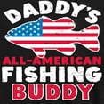 thumbnail image 3 of Instant Message - Celebrate Family - Daddy's All American Fishing Buddy - Toddler & Youth Short Sleeve Graphic T-Shirt, 3 of 6