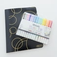 thumbnail image 5 of BAZIC Dual Tip Creative Markers Set, Broad & Fine Point Tips Highlighter, 15 Colors Art Marker Pens, 2-Packs, 5 of 7