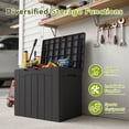 thumbnail image 5 of Homall 2PCS 31 Gallon Outdoor Deck Box In Resin with Seat, 5 of 7