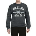 thumbnail image 2 of Wild Bobby City of Dallas Hockey Fantasy Fan Sports Unisex Crewneck Sweatshirt, Charcoal, Small, 2 of 5