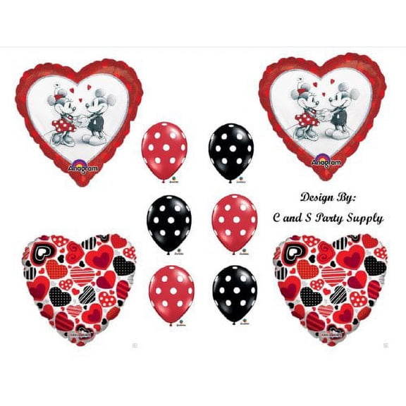RED MICKEY AND MINNIE MOUSE DECORATIVE BIRTHDAY PARTY Balloons Decorations Supplies by Anagram
