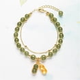 thumbnail image 5 of YYKihy Blessing Good Luck Bead Jade Bracelets For Women Jade Dainty Beads Bracelets Gold Jewelry Gifts For Women Her Him Father Mother, 5 of 9