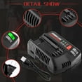 thumbnail image 4 of 2Pack 20V 3600mAh CMCB202 Replacement for Craftsman 20V V20 Battery Lithium Ion and Charger Kit CMCB202 CMCB202-2 CMCB204 CMCB204-2 CMCB201 CMCB206 CMCB209, 4 of 15