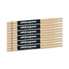 Stick Express SE7AW 6 American Hickory 7A Drumsticks with Wood Tip, Six Pairs
