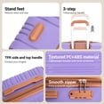 thumbnail image 4 of Hardside Luggage Sets 6 Piece, Hardshell Suitcase with TSA Lock Spinner Wheel and Travel Duffle Bag.Light Purple, 4 of 9