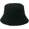 thumbnail image 3 of CoCopeaunts Simple Solid Color Bucket Hats for Men Plus Down Warm Basin Cap Hundred Lambswool Female Fishing Cap Winter Section, 3 of 8