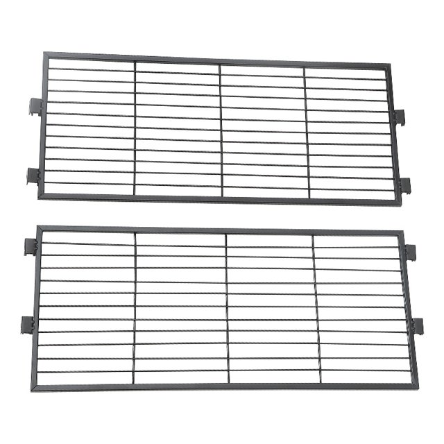 Xtra Étagère de Rangement Ensemble d'Extension en Métal Finition Noire