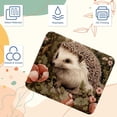 thumbnail image 3 of Hedgehog Square Desk Pad Mouse Mat Gaming Mousepad, 8.3x9.8 Inch, Non-Slip Rubber Bottom, Printed, Suitable for Office and Gaming, 3 of 6