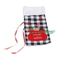 thumbnail image 1 of Wine Bottle Bag, Washable Square Grid Design Comfortable Feeling Lightweight Reusable Wine Bottle Cover  For Bar For Party For Home For Villa Black White Grid, 1 of 8