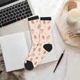 thumbnail image 6 of KLL Strawberries Print Cool Socks Men's Women's Crew Socks Funny Crazy Novelty Stockings, 6 of 7