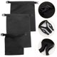 thumbnail image 3 of 3pcs 1.5L+2.5L+3.5L Waterproof Dry Bag Storage Pouch Bag for Camping Boating Kayaking Rafting Fishing (Black), 3 of 3