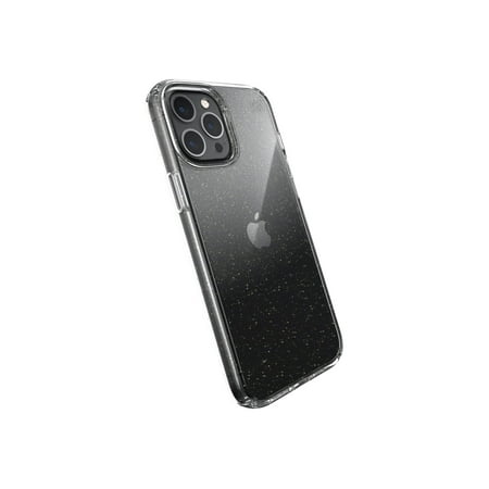 Speck - Presidio Perfect Clear Hard Shell Case for Apple iPhone 12 Pro Max - Clear/gold Glitter