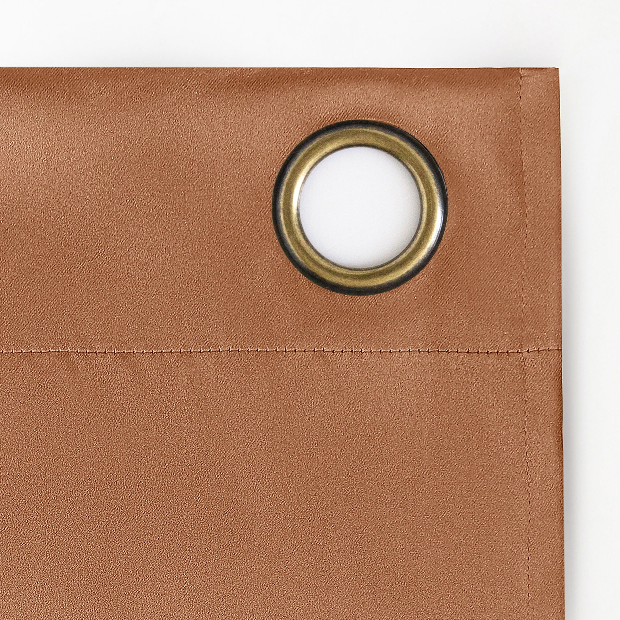 Sun Zero Graham 2-pack Magnetic Closure 100% Blackout Grommet Curtain Panel Pair, 40"W x 72"L, Dusty Terracotta