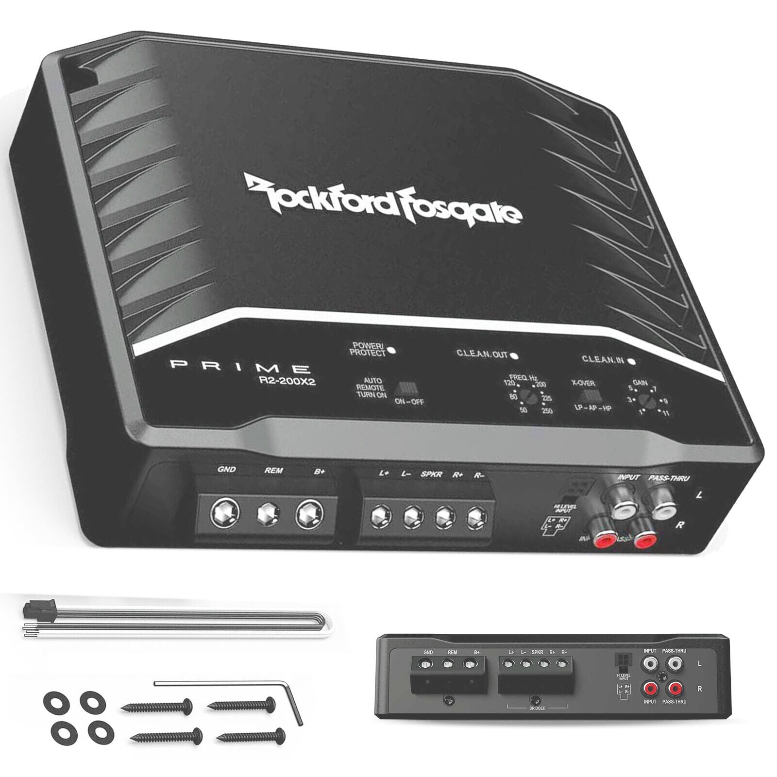 Rockford Fosgate R2-200X2 Prime 200 Watt Full Range 2-Ch Amplifier ...