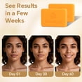 thumbnail image 6 of OrientLeaf Kojic Acid Soap with African Net Sponge, Handmade Turmeric Kojic Acid Soap Bar for Face & Body with Glycerin, Olive Oil, and Collagen for Men & Women, 4 oz × 2 Bars, 6 of 8