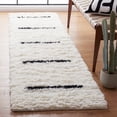 thumbnail image 2 of SAFAVIEH Kenya Siomha Striped Runner Rug, Ivory/Black, 2'3" x 8', 2 of 9