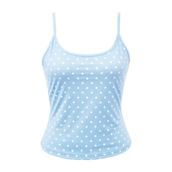 ZIXKCGDSE Womens Summer Tops Adjustable Spaghetti Strap Tank Top Going Out Trendy Crop Tops Size M