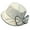 White, variant on Women Bucket Hat with Bow-knot, Soft Fabric Elegant Beach Hat Summer Headwear
