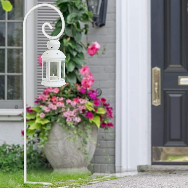 BEAU JARDIN 8 Pack Shepherds Hooks for Outdoor 48 Inch Single Piece No