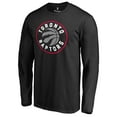 thumbnail image 2 of Men's Black Toronto Raptors Primary Logo Long Sleeve T-Shirt, 2 of 3