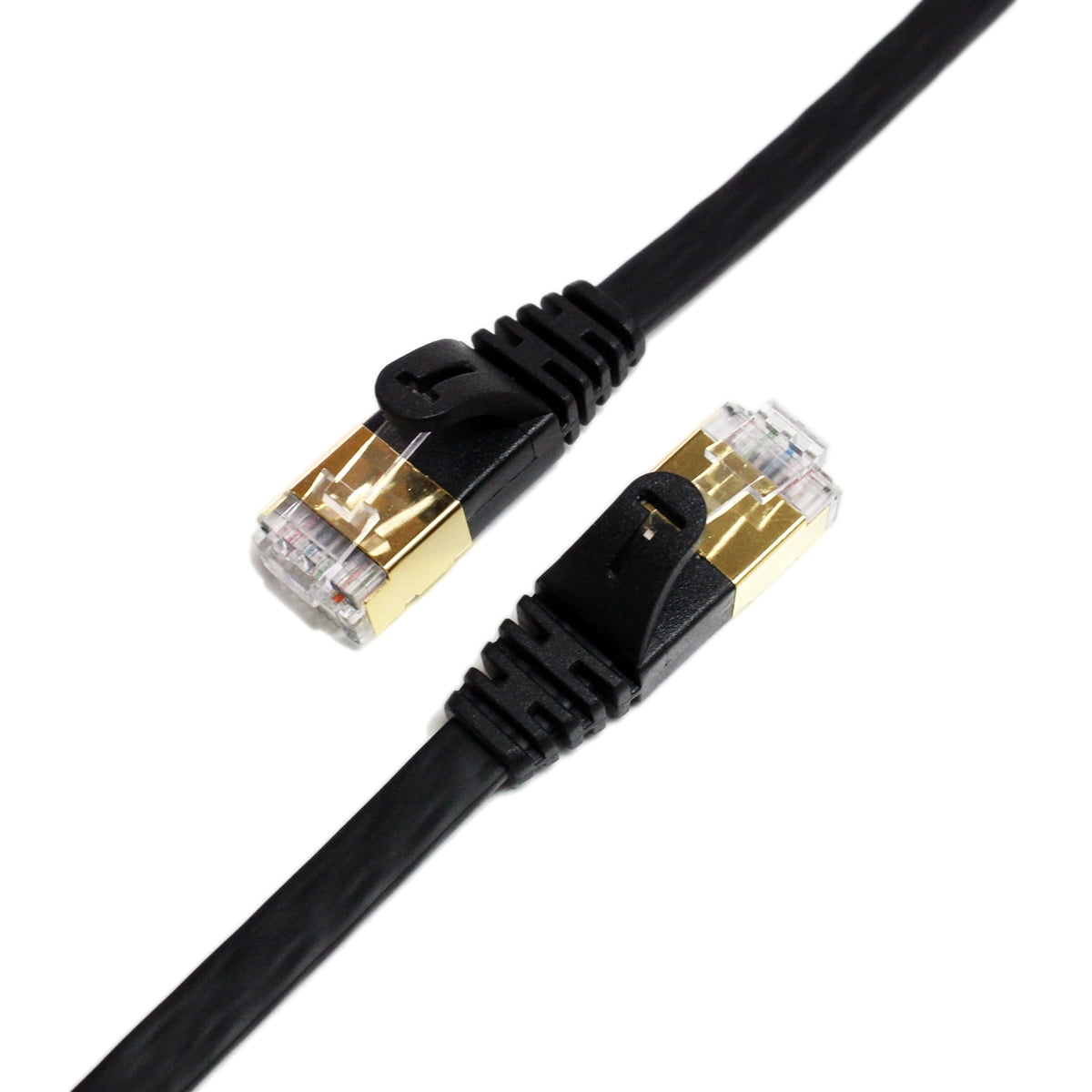CAT7 10 Gigabit Ethernet Ultra Flat Patch Cable 25 Ft Router PS3 Tera Grand