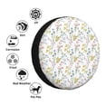 thumbnail image 5 of Rv Spare Tire Cover 14 inch - Floral print Tire Covers for Trailers, Adjustable Camper Spare Tire Cover, 5 of 7