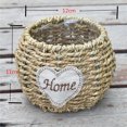 thumbnail image 7 of Round Willow Wicker Basket Portable Flower Planter Rattan Vase Container, Pastoral Style, 12x11cm, No Handle, 7 of 7