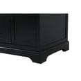 thumbnail image 4 of Elegant Decor Franklin 60" Wood Double Bathroom Vanity in Black, 4 of 15