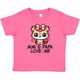 thumbnail image 3 of Inktastic Mimi and Papa Love Me Girls Grandchild Girls Baby T-Shirt, 3 of 5