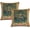 Floral-9, variant on Western Native Throw Pillow Covers, Southwestern Boho Aztec Rustic Decorative Pillow Cases Cushion Cover for Home Couch Sofa Bedroom Office Car 18x18 Inch Set of 2