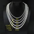 thumbnail image 5 of 0.1-0.3 Carat Moissanite Tennis Necklace for Women Moissanite Chain Mens Moissanite Necklace for Men 925 Sterling Silver Diamond Tennis Necklaces Diamond Tennis Chain for Men, 5 of 6