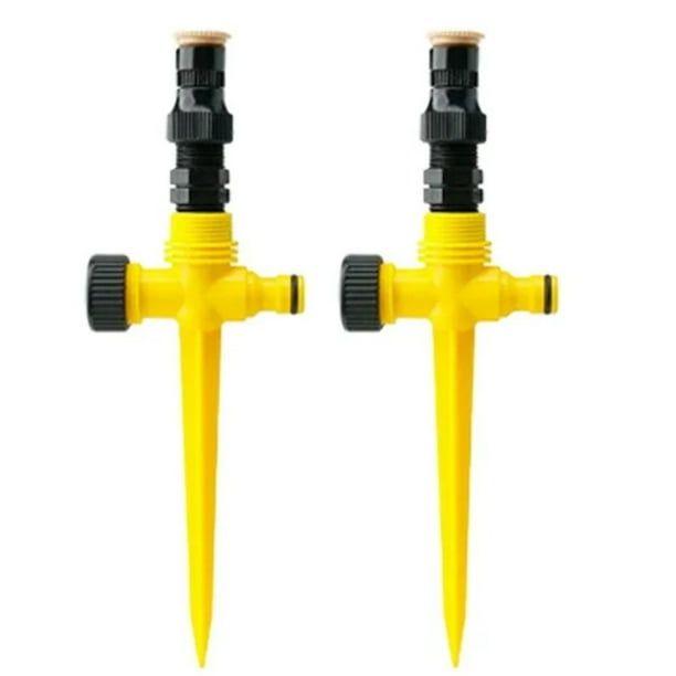 Aspersor de césped giratorio de 360° Aspersor de agua de jardín ajustable para riego de césped Sistema de riego para patio exterior Cabezal de aspersor oscilante para flores