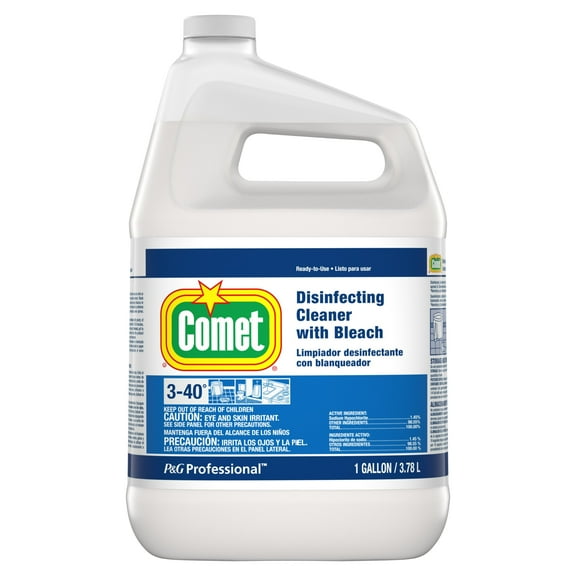 Comet® With Bleach Refill, Disinfectant Cleaner, 1 Gallon