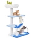 thumbnail image 1 of Costway Árbol para Gatos con Temática Oceánica, Torre para Gatos de 3 Niveles, Postes Rascadores Cubiertos de Sisal/Juguetes Interactivos/Plataformas de Salto, 1 of 4