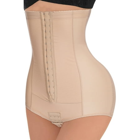

Eleady Postpartum Girdle High Waist Control Panties for Women Butt Lifter Belly Slimming Body Shaper Underwear(Beige 3X-Large)