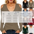 thumbnail image 4 of AKOEE Womens Long Sleeve Tops V Neck Cold Shoulder Soft Knit Base Sweater Slim Fit Trendy Going Out Clothes (XL, Brown), 4 of 8