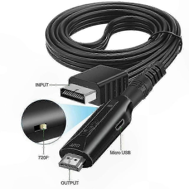 HDMI Adapter for PS1/PS2 Gaming Console with o Video Converter Cable Cord