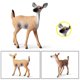 thumbnail image 2 of 6pcs Christmas Deer Figures Ornaments Animal Figures Collection Toy Plastic Wild Animal Learning Toy for Children Craft Gift, 2 of 4