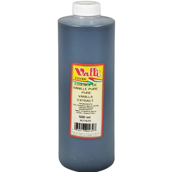 Valli Extrait de Vanille Pure - 500 ml - 1 Unité - Ingrédient Culinaire Riche et Savoureux (1 Unité)