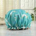 thumbnail image 2 of Women Reusable Double Layer Waterproof Shower Hair Bath Cap, 2 of 4