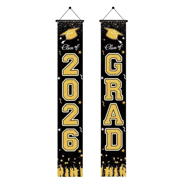 Graduation Decorations, Ngxiha 2026 Graduation Decorations Congrats Grad Decor with Door Hanging Sign for Grad Party Decorations