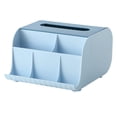 thumbnail image 1 of Tissue Box Holder & Tablet Stand Organizer for Bedroom & Desktop - blue, 1 of 5