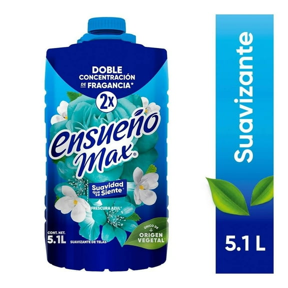 Suavizante de telas Ensueño Max frescura azul 5.1 l