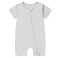 thumbnail image 2 of Body de color liso para niños pequeños con mangas cortas., 2 of 8