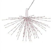 Vickerman 240 Lights x 32" White Starburst Red 5mm LED Lights, Plastic